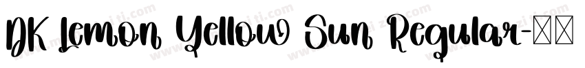 DK Lemon Yellow Sun Regular字体转换